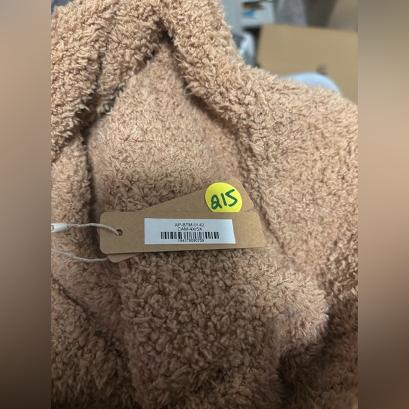 SKIMS Cozy Knit Wide Leg Pants camel NWT - Picture 7 of 8